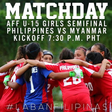 Filipino Football Aff U15 Girls Semifinal Philippines Vs Myanmar