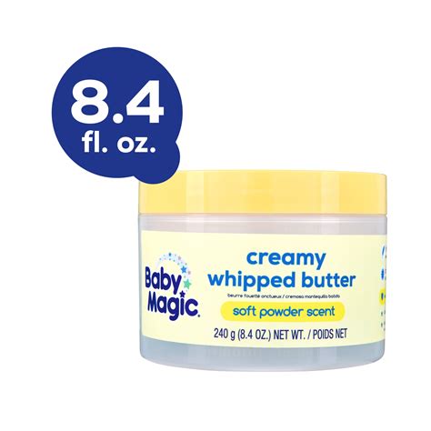 Baby Magic Creamy Whipped Butter Soft Powder Scent Hypoallergenic 8