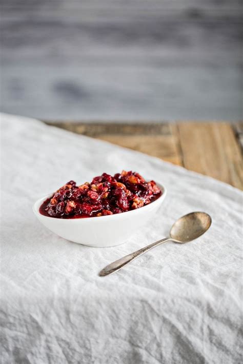 Pulse walnuts and cranberries in a food processor until very coarsely chopped but with a few whole cranberries in the mix, about 5 short pulses. This Cranberry Orange Walnut Relish is so easy to make and ...