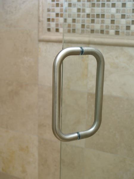 This stainless steel back to back shower door handle has a distance of 16 cm between the two fixing bolts. Shower Door Parts Garfield County | Shower Door Handles ...