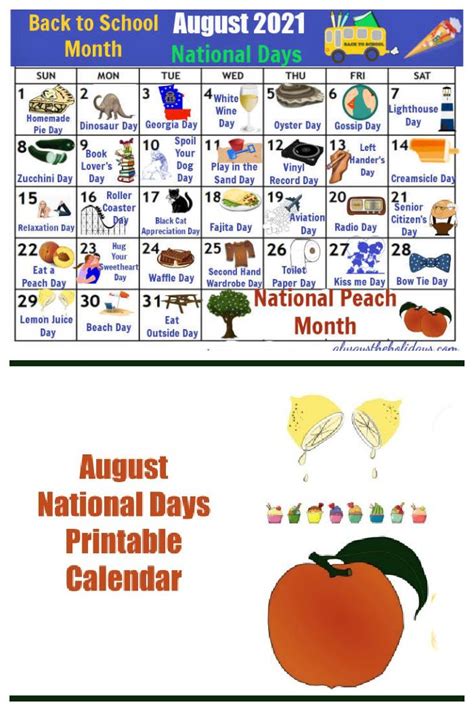 Printable National Day Calendar Customize And Print