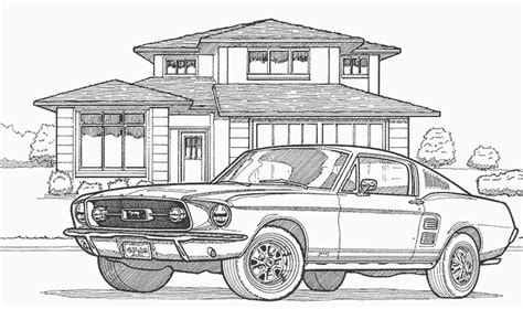 Toutes sortes de voitures à colorier sont ici ! Coloriage de voiture de sport - auto sport