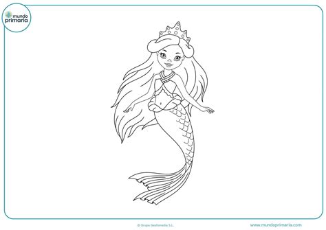 Dibujos de Sirenas para Colorear e Imprimir Gratis
