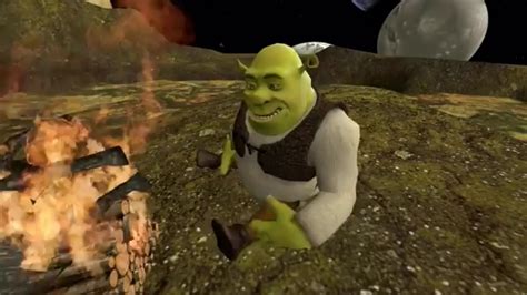 Shrek Sits At The Fire Youtube