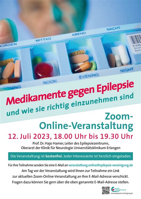 Online Infoabend Zur Einnahme Von Medikamenten Deutsche