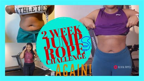 Week JUMP ROPE TRANSFORMATION WEIGHT LOSS CHALLENGE Again SKIPS BEFORE AFTER PICTURES