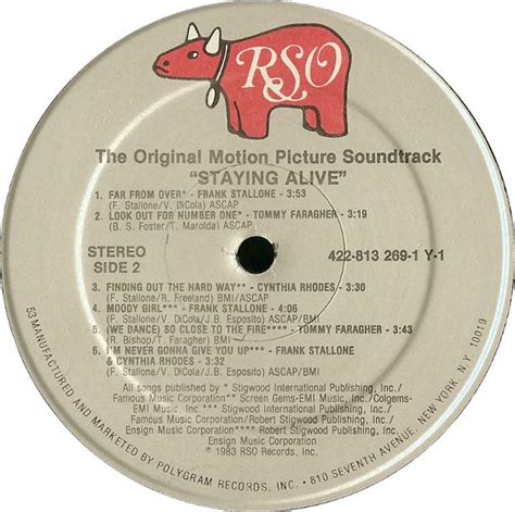 Various Staying Alive The Original Motion Picture Soundtrack Used