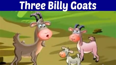 Three Billy Goats Gruff English Moral Story For Kids Youtube