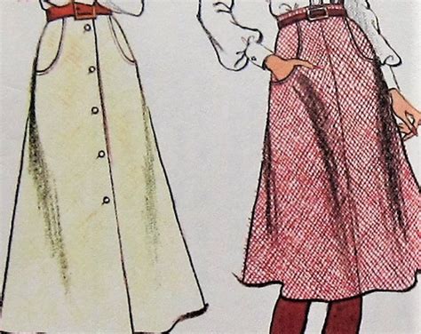Vintage Skirt Sewing Pattern Uncut Vogue 9003 Etsy