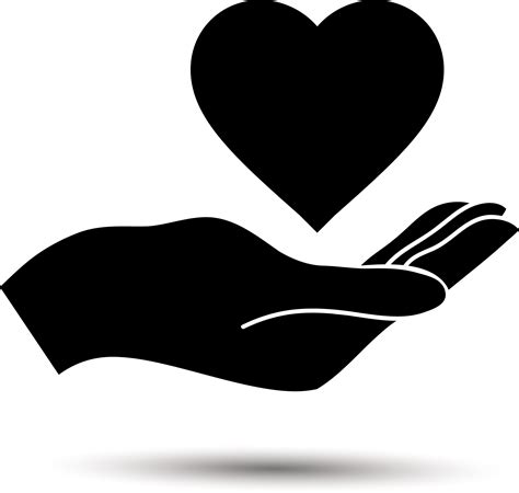 Hand Logo Holding Love Silhouette Png Download 20731972 Free