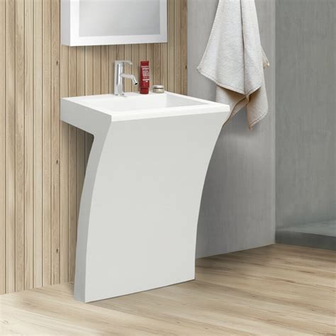 What should you look for when buying a pedestal sink? Fine Fixtures Cedar Falls 22"Pedestal Sink with Overflow ...
