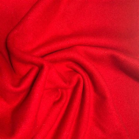 Red 100 Vibrant Red Wool Fabric Heavy Cape Coat Vintage 70s Etsy
