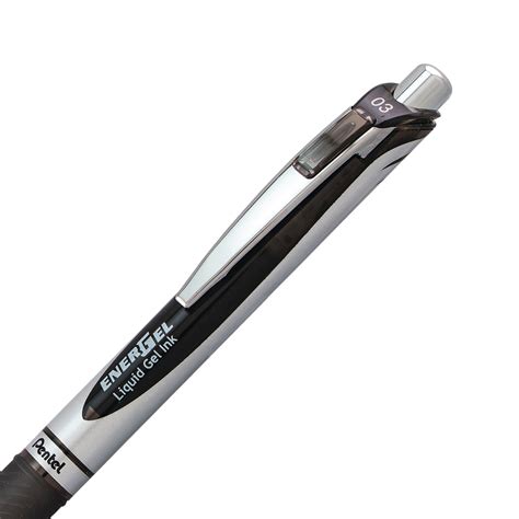 Pentel Energel Retractable Liquid Gel Rollerball Pen Black Ultra Fine