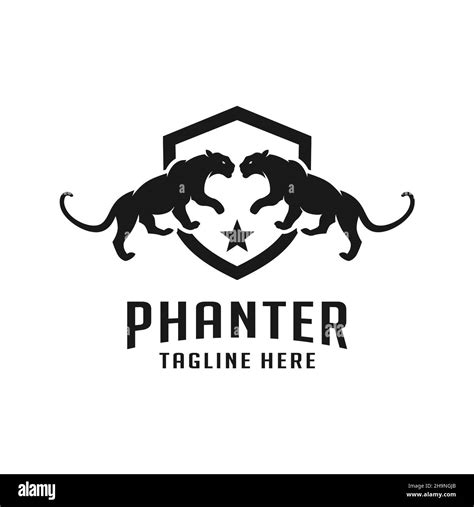 Black Panther Logo Design Template Stock Photo Alamy