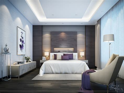 This bed group especially intentional for you who sensing for modern and minimalist bedroom interior. Contemporary Bedroom Interior design on Behance