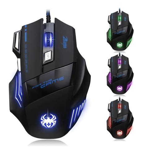Professional 7 Buttons 5500dpi Usb Optical Wired Gaming Mouse Scorpion