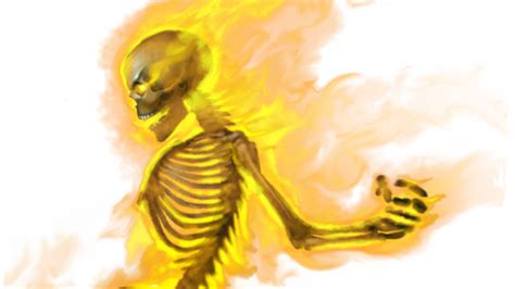 Flaming Skeleton Gm Binder