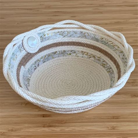Coiled Rope Bowl By Lorrie Coiled Fabric Basket Rope Crafts Diy
