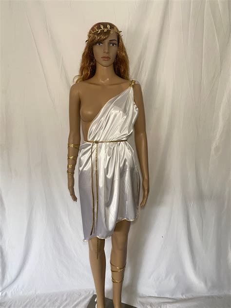 greek goddess toga open breast etsy