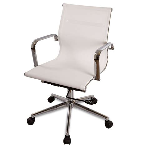 Get the best prices on banggood today. White Mesh Mid Back Modern Ergonomic Swivel Office ...