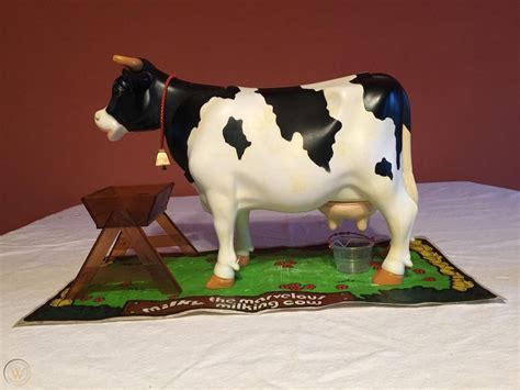 vintage milky the marvelous milking cow toy in box all pieces 1812677346