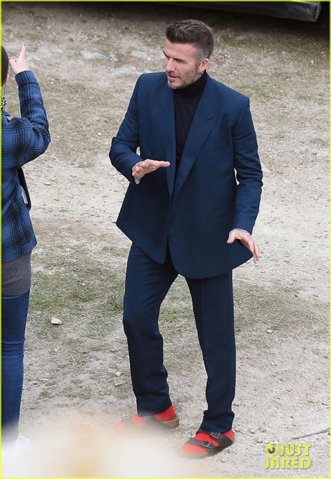 David Beckham Suits Up For House 99 Promo Shoot In England Photo