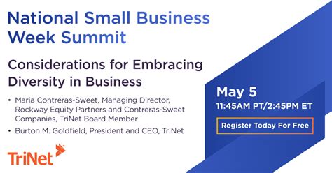 former administrator of the u s small business administration maria contreras sweet to speak at
