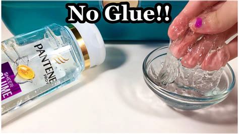 No Glue Shampoo Slime Recipe 💧 How To Make Super Clear No Glue