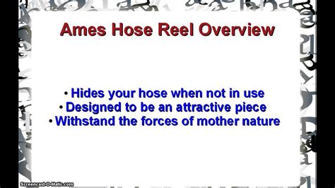 Check spelling or type a new query. Ames 2517100 Decorative Metal Deck Hose Reel Review Don't ...