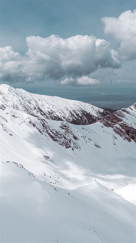 Download 1080x1920 Wallpaper Winter Landscape Mountains Snow Layer
