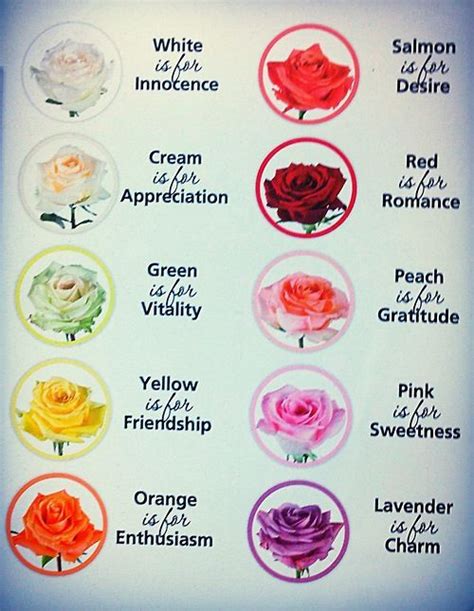 In some of our jewellery we use precious and semi precious stones and we thought it would be useful to tell you about your birthstones and their meanings. Rose color meaning chart. Handy for anyone getting colored ...