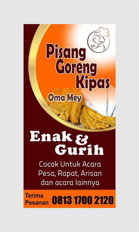 Detail Contoh Banner Pisang Crispy Koleksi Nomer