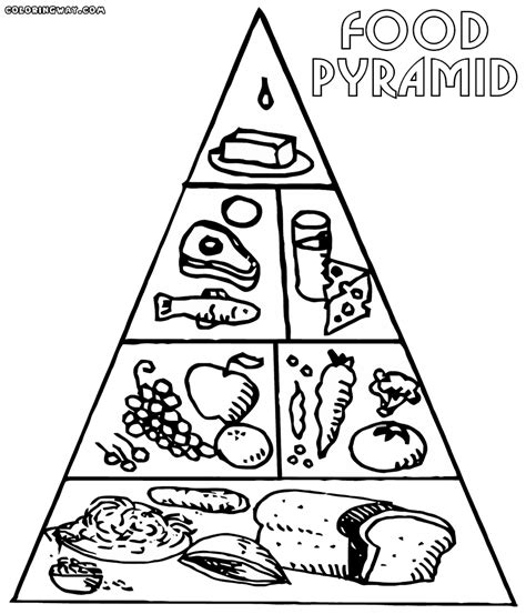 Download Food pyramid coloring pages | Coloring pages to download ...
