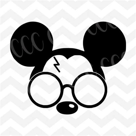 Mickey Mouse as Harry Potter SVG File
