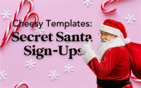 Secret Santa Sign Up Sheet Cheddar Up