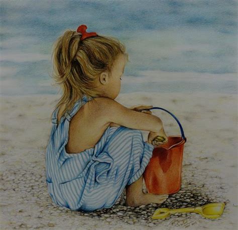 Meisje Op Het Strand
