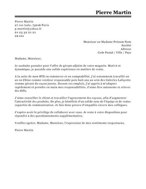 Lettre de motivation pour un emploi ! Exemple Cv Directeur Commercial