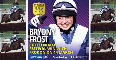 Bryony frost became the first female jockey to win the king george vi chase, riding frodon to victory at kempton. Bryony Frost Voted Jockey of the Month after Fantastic ...
