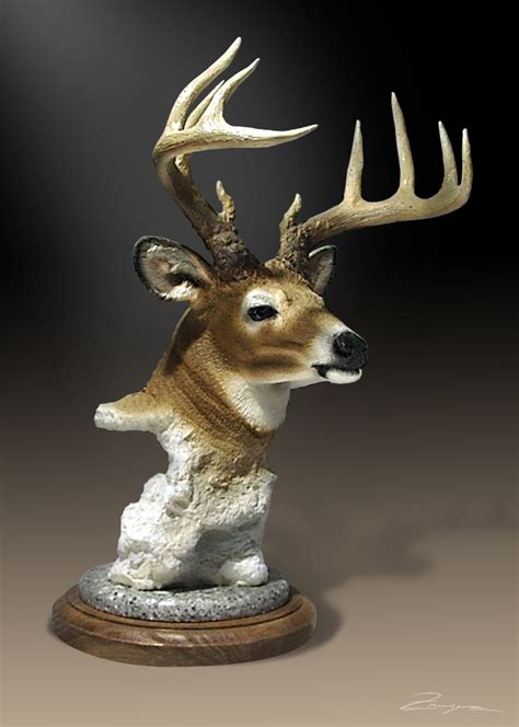 Deer By Franzenltd On Deviantart Deer Sculpture Art Sculptures