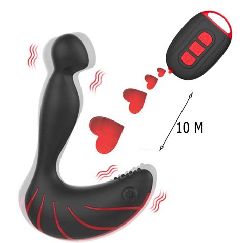 10 modes wireless remote control anal vibrator prostate massage butt plug vibrating adult sex