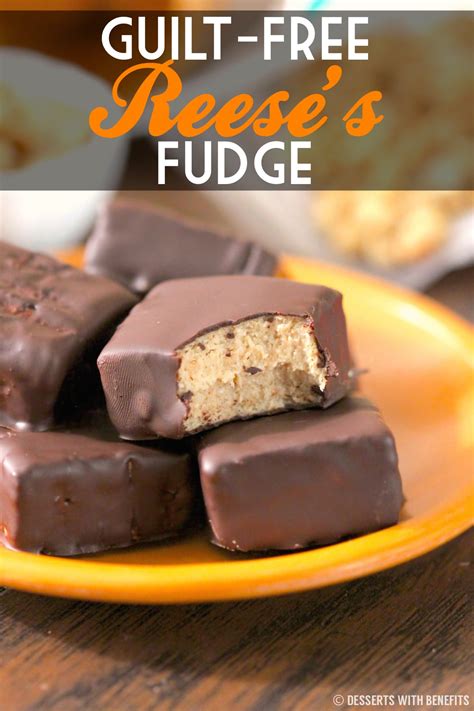 Looking to satisfy your chocolate craving, but you don't want to kill your calorie count? Healthy Reese's Fudge - Desserts with Benefits