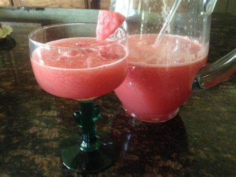 Garnish with slices of strawberry and lime and a basil leaf. Feb. 22 * Nat'l MARGARITA Day * Fresh Watermelon Margarita ...
