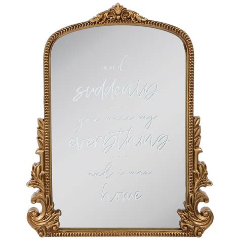 Hobby Lobby Gold Mirror With Words