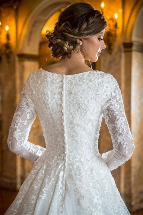 Modest Bridal By Mon Cheri Tr22055 Scoop Neckline Wedding Gown Modest