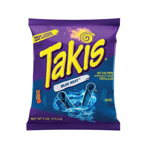 Buy TakisBlue Heat Rolled Tortilla Chips, Hot Chili Pepper Artificially