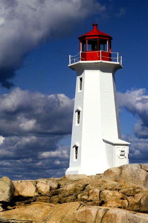 Lighthouse Peggys Point Peggys Cove Nova Scotia Canada