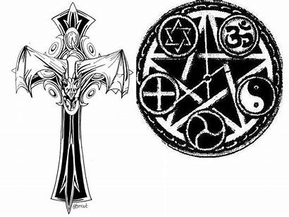 Gothic Symbols Letters Bat Hell Although Tell