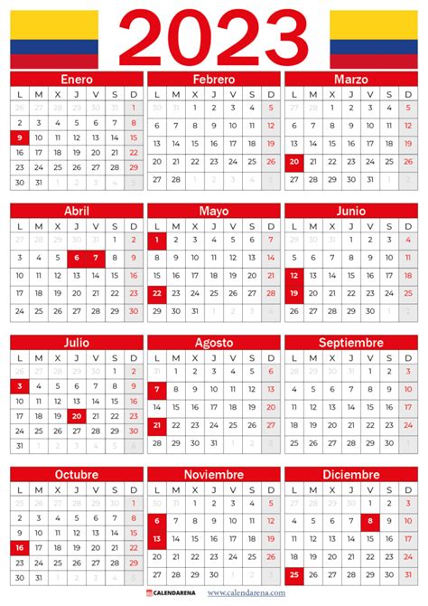 Incredible Calendario 2023 Festivos Colombia Photos Calendar With