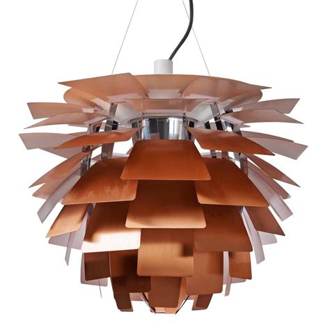 The 72 precisely positioned leaves illuminate the pendant and emit diffused light with a unique pattern. Louis+Poulsen+PH+Copper+Artichoke+by%C2%A0Poul+Henningsen ...