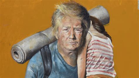 Syrian Artist Depicts Trump And Other Leaders As Refugees Cnn Style